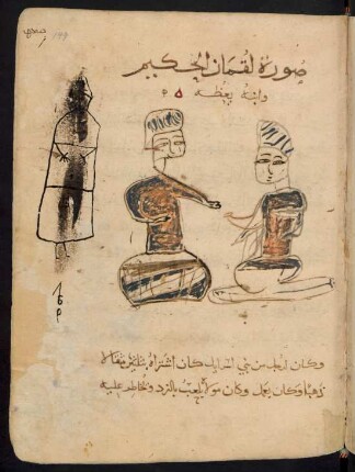 Illustration: Gespräch zwischen Luqmān al-Ḥakīm und seinem Sohn