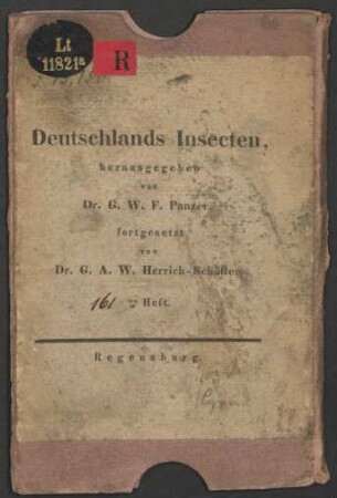 Deutschlands Insecten ... 161tes Heft.