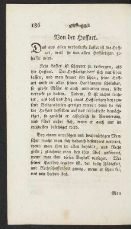 Von der Hoffart