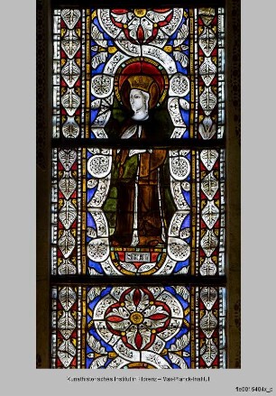 Fenster B-III, B-II und B-I der Katharinenkapelle : Fenster B-III : Heilige Margareta