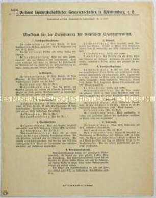Merkblatt über Ersatz-Futtermittel
