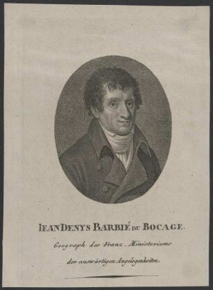 Bildnis des Jean Denys Barbié du Bocage