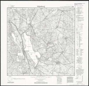 Meßtischblatt 2586 : Gilgenburg, 1938 : Gilgenburg. - Hrsg. 1911, einz. Nachtr. 1926, redakt. Änd. 1938. - 1:25000. - [Berlin]: Reichsamt für Landesaufnahme, 1938. - 1 Kt.