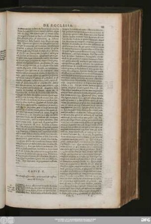 Caput V. De Causa efficiente, principali & instrumentali Ecclesiae.