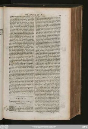 Caput V. De Causa efficiente, principali & instrumentali Ecclesiae.