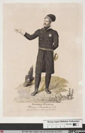 Bildnis Friedrich Wilhelm, Herzog von Braunschweig-Lüneburg-Oels (der "Schwarze Herzog")
