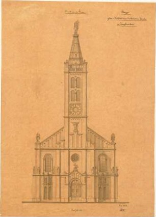 Voit, August von; Zweibrücken; Kath. Kirche - Ansicht