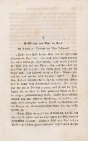 375-393 Erklärung von Gen 4,3-7 : ein Beitrag zur Theologie des Alten Testaments