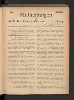 No. 1. Oktober 1898