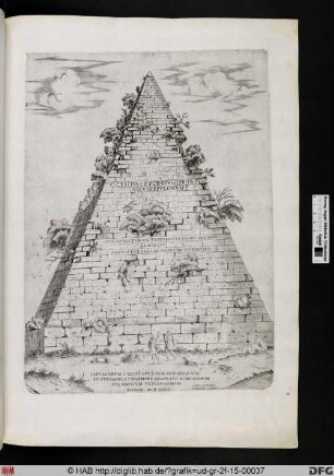 Die Cestius-Pyramide.