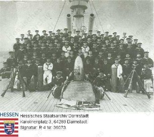 Militär, Marine in Kiel / Gruppenaufnahme des Ersatzbataillons 7.10