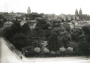 Plauen : Plauen. Blick von der Hofwiesenstraße nach Nordosten gegen die Altstadt