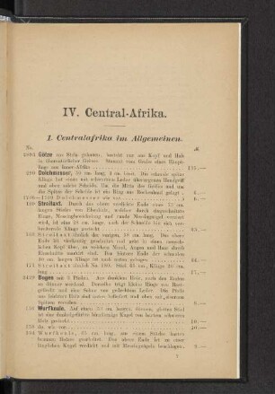 IV. Central-Afrika.