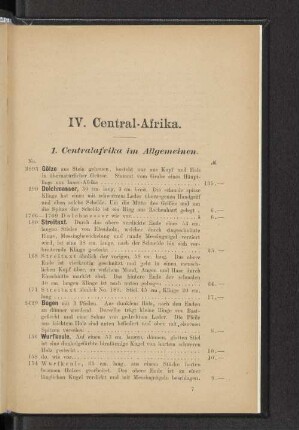 IV. Central-Afrika.
