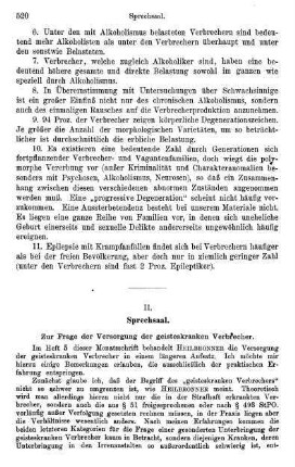 520-523, Zur Frage der Versorgung der geisteskranken Verbrecher