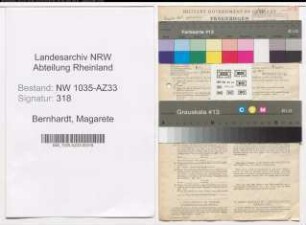 Entnazifizierung Magarete Bernhardt , geb. 24.11.1922 ()