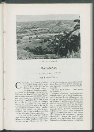 Matanzas. : El Valle y las Cuevas.
