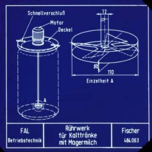 Rührwerk für Kalttränke mit Magermilch