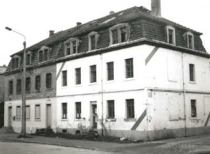 Dresden-Pieschen, Oschatzer Straße 46/48. Doppelwohnhaus (um 1870)