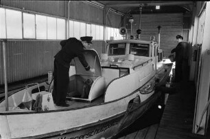 Wasserschutzpolizei im Karlsruher Rheinhafen.
