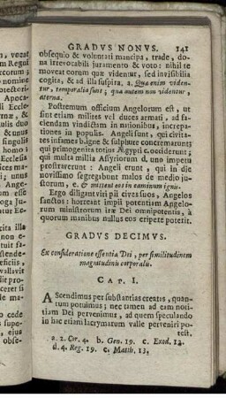 Gradus Decimus. Ex consideratione essentiae Dei, per similitudinem magnitudinis corporalis.