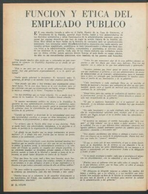 Función y ética del empleado público