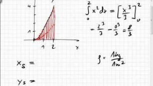 25A.4 Schwerpunkt eines Flächenstücks mittels Integral