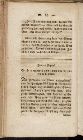Fünftes Kapitel. Ein Freudenmahl, zu welchem ungebetene Gäste kommen.