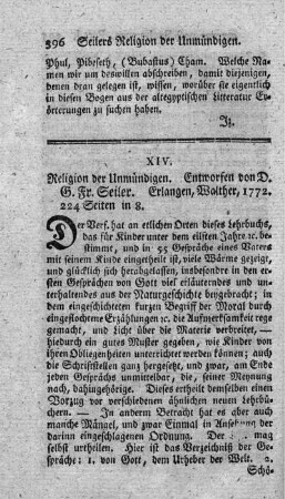 Religion der Unmündigen.