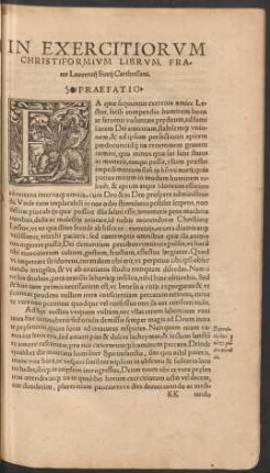 In Exercitiorum Christiformium Librum ... Praefatio.