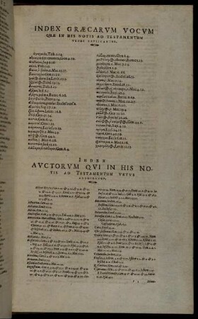 Index Græcarum Vocum [...]