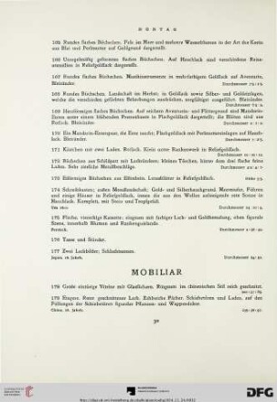 Mobiliar (Nr. 178-194)