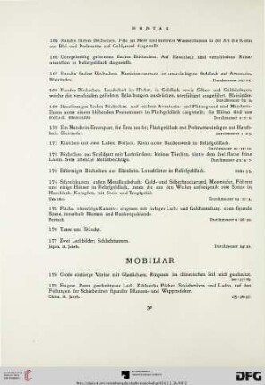 Mobiliar (Nr. 178-194)