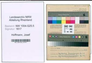 Entnazifizierung Josef Hoffmann , geb. 04.05.1897 (Schneider)
