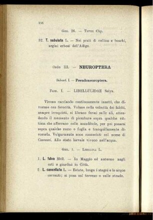 Ordo III. - Neuroptera