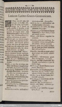 Lexicon Latino-Graeco-Germanicum