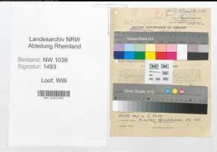Entnazifizierung Willi Loof , geb. 10.03.1908 (Barmann)