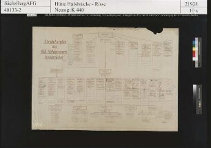 Strukturplan VEB Hüttenwerk Halsbrücke