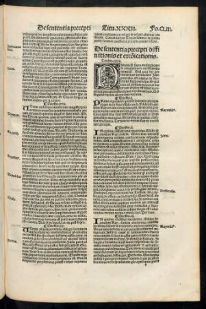 De sententia precepti diffinitionis excommunicationis. Titulus. xxxiii.