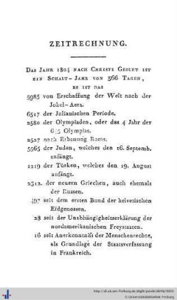 Zeitrechnung