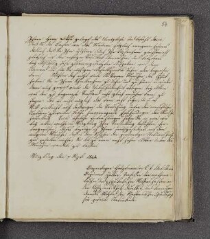 Riepertinger. – Würzburg, 07.08.1844
