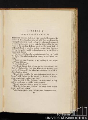 Chapter V. Three broken threads