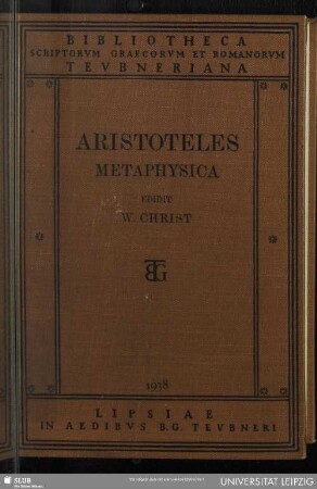 Aristotelis Metaphysica