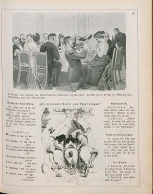 "Bedenkliche Galanterie" "Es ritten drei Reiter zum Thore hinaus"