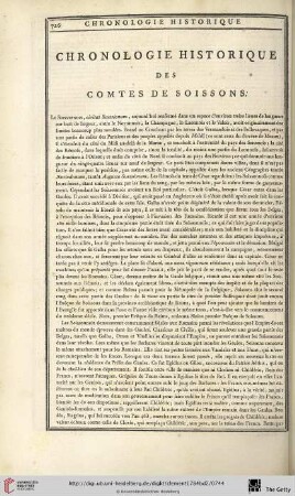 Chronologie historique des comtes de Soissons