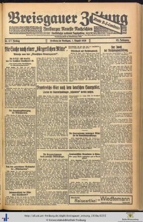 Nr. 177-201 (August 1930)