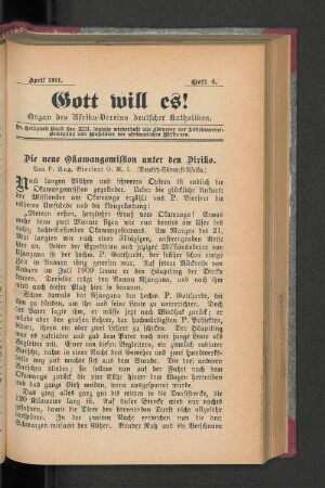 April 1911. Heft 4.