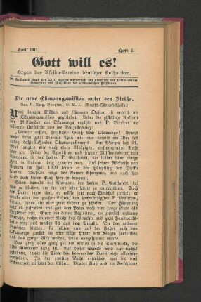 April 1911. Heft 4.
