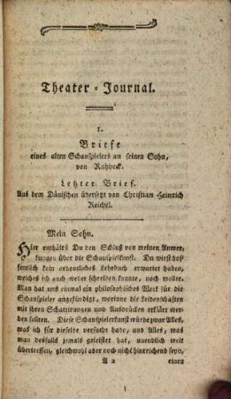 Theater-Journal für Deutschland. 22. 1784