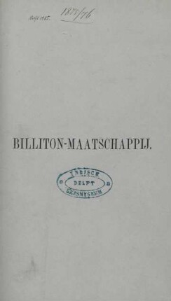 1866/67: Verslag over de Billiton Maatschappij aan het eind van het boekjaar